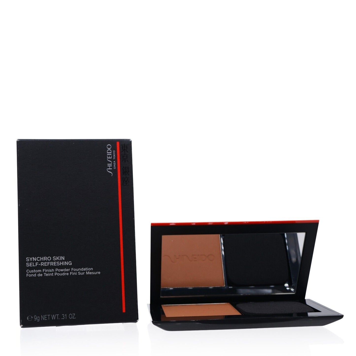 Shiseido Synchro Skin Finish Powder Foundation - 410 Sunstone & 440 Amber