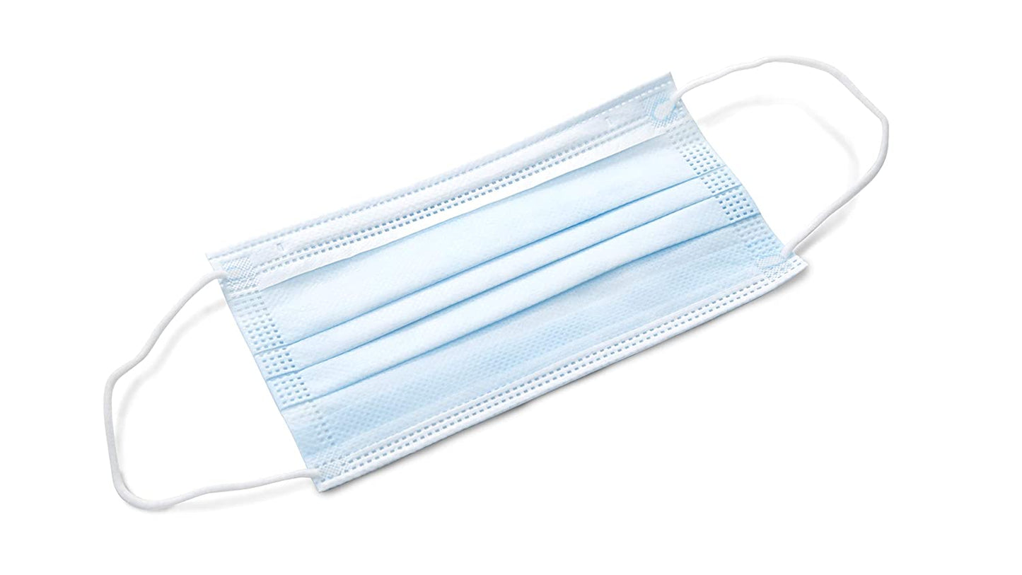 TIDI Shield Fluid-Resistant Procedural Facemask - Blue, Level 2, (50 Ct. Box)