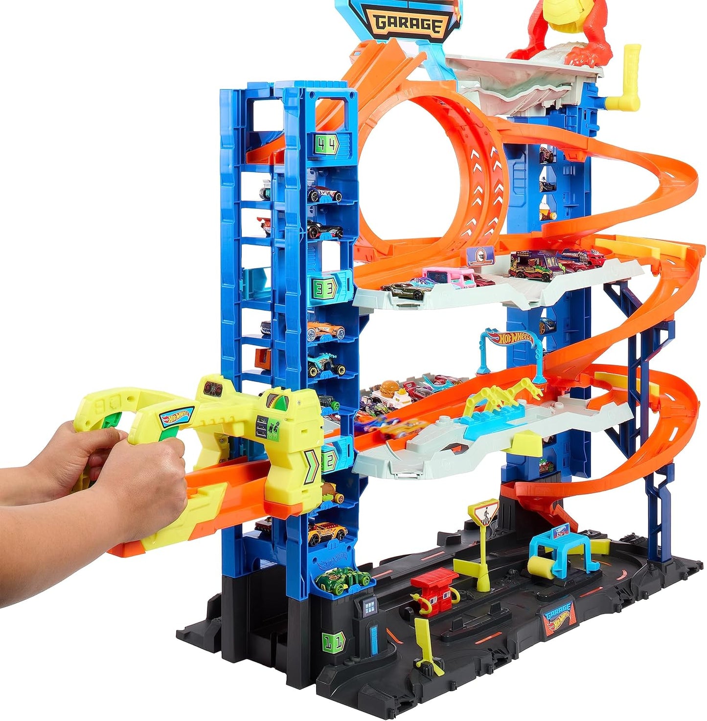 Hot Wheels City Ultimate Garage Set w/ Car Eating Dragon