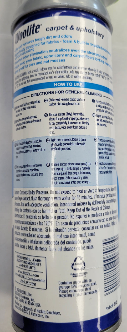 Woolite Carpet & Upholstery Cleaner, 12 oz