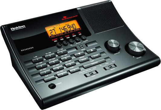 Uniden Bearcat BC365CRS Scanner, 500 Channels, FM Radio, Alarm Clock, New!