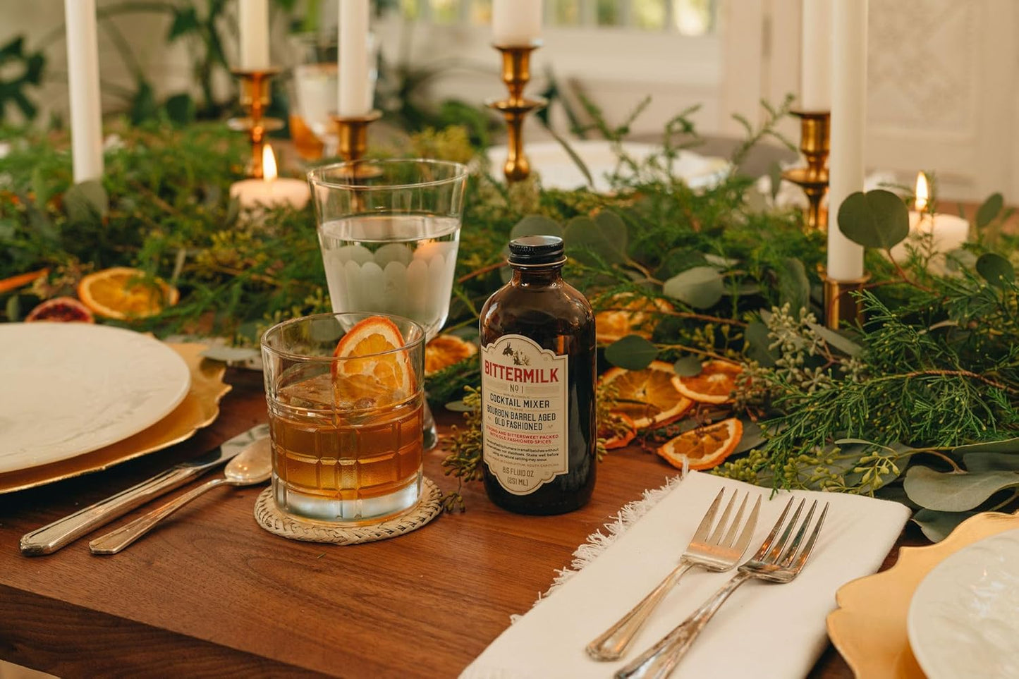 Bittermilk No.1 Bourbon Barrel Aged Old Fashioned Mix, Cocktail Mixer, Exp 7/27