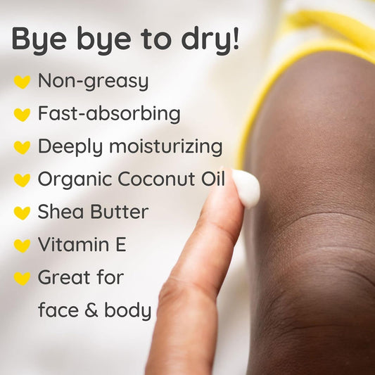 Bubbsi Whipped Coconut Oil Body Cream & Baby Eczema Lotion, 8 oz Bottle, New!