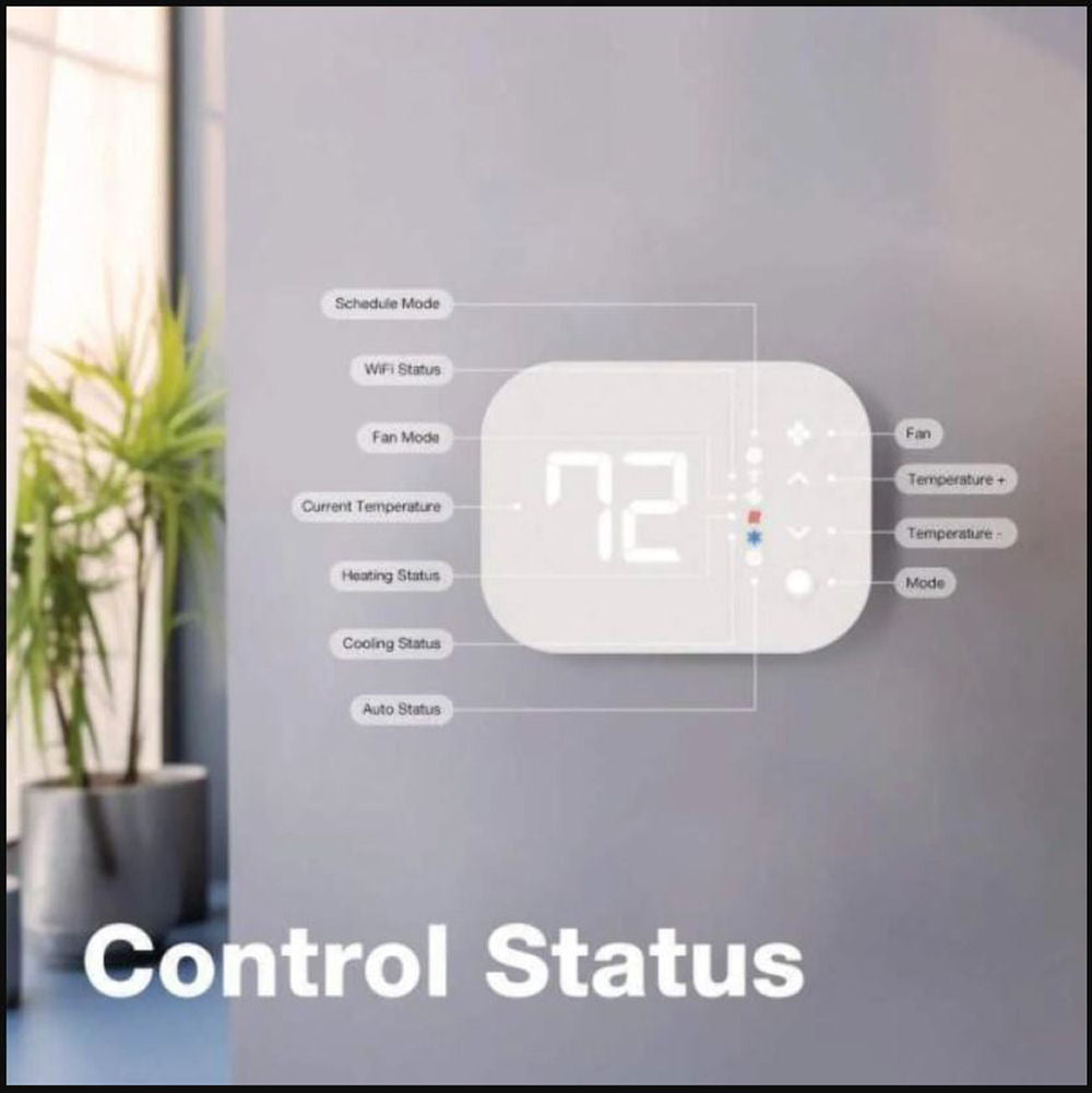 Commercial Electric Wi-Fi and Bluetooth Enabled Smart Programmable Thermostat