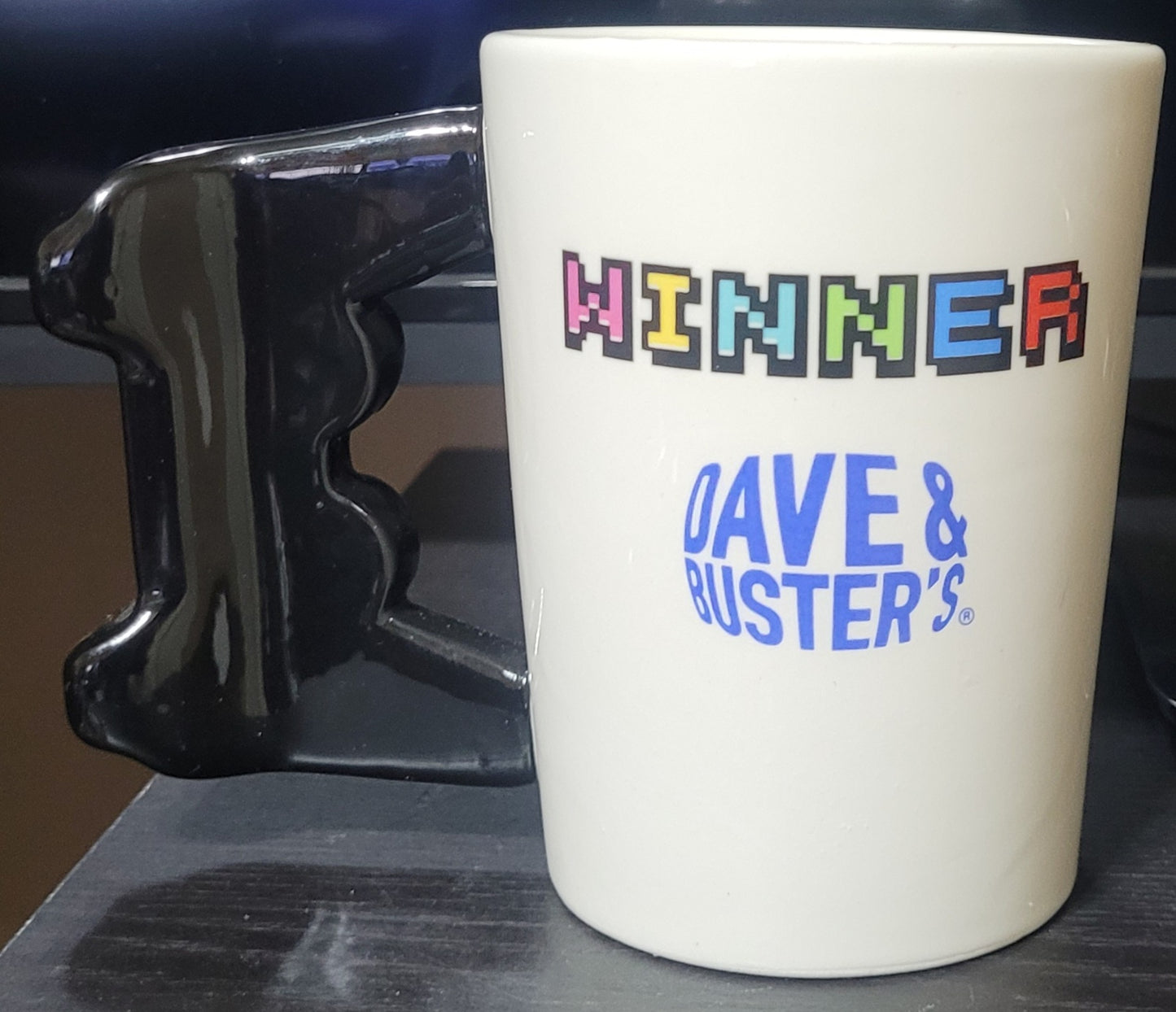 Dave & Buster’s Sony Playstation Controller Ceramic Coffee Mug, 14 oz, New!