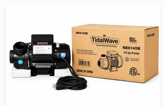 Blue Wave Tidal Wave Above Ground Pool Pump NE6145B, 1.5" Dual Port, New