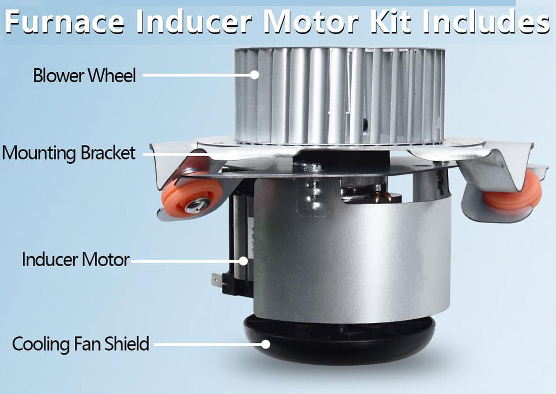Hiorucet HC21ZE123A J238-150-15215 Draft Inducer Blower Motor Assembly, New!