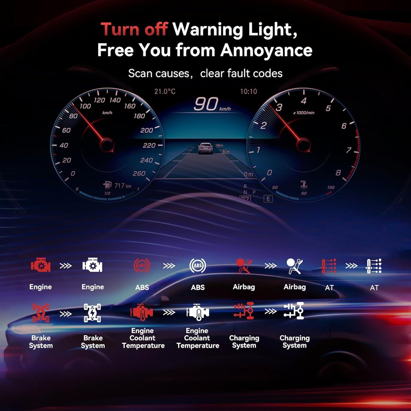 iCarsoft MB V2.0 Car Diagnostic Tool for Mercedes-Benz & Others, New, Free Ship!