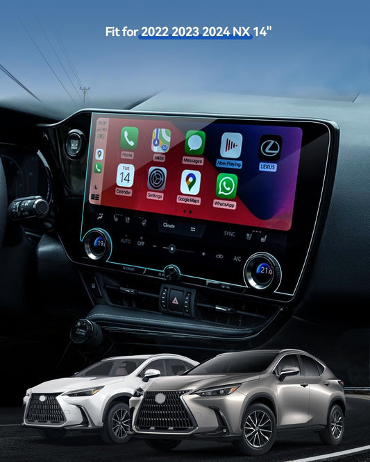 Lantu Professional Tempered Glass Screen Protector for 2022-2026 Lexus NX, New!