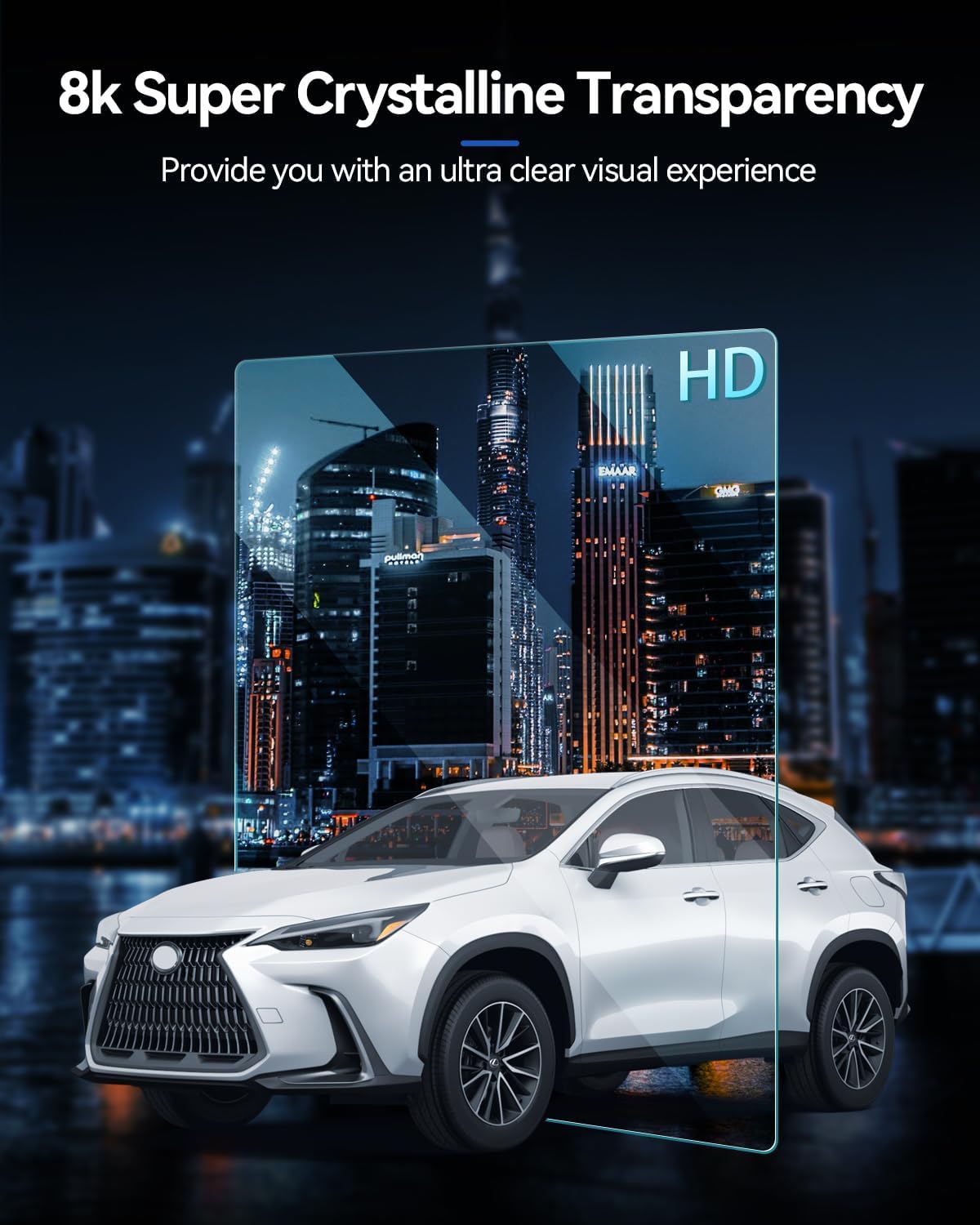 Lantu Professional Tempered Glass Screen Protector for 2022-2026 Lexus NX, New!