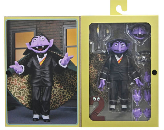 NECA Sesame Street The Count Von Count, Ultimate 7" Action Figure, New!