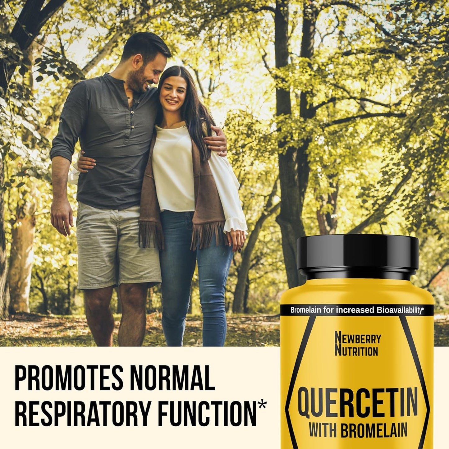 Newberry Nutrition Quercetin w/ Bromelain, 60 caps., Exp. 8/27, Free Ship!