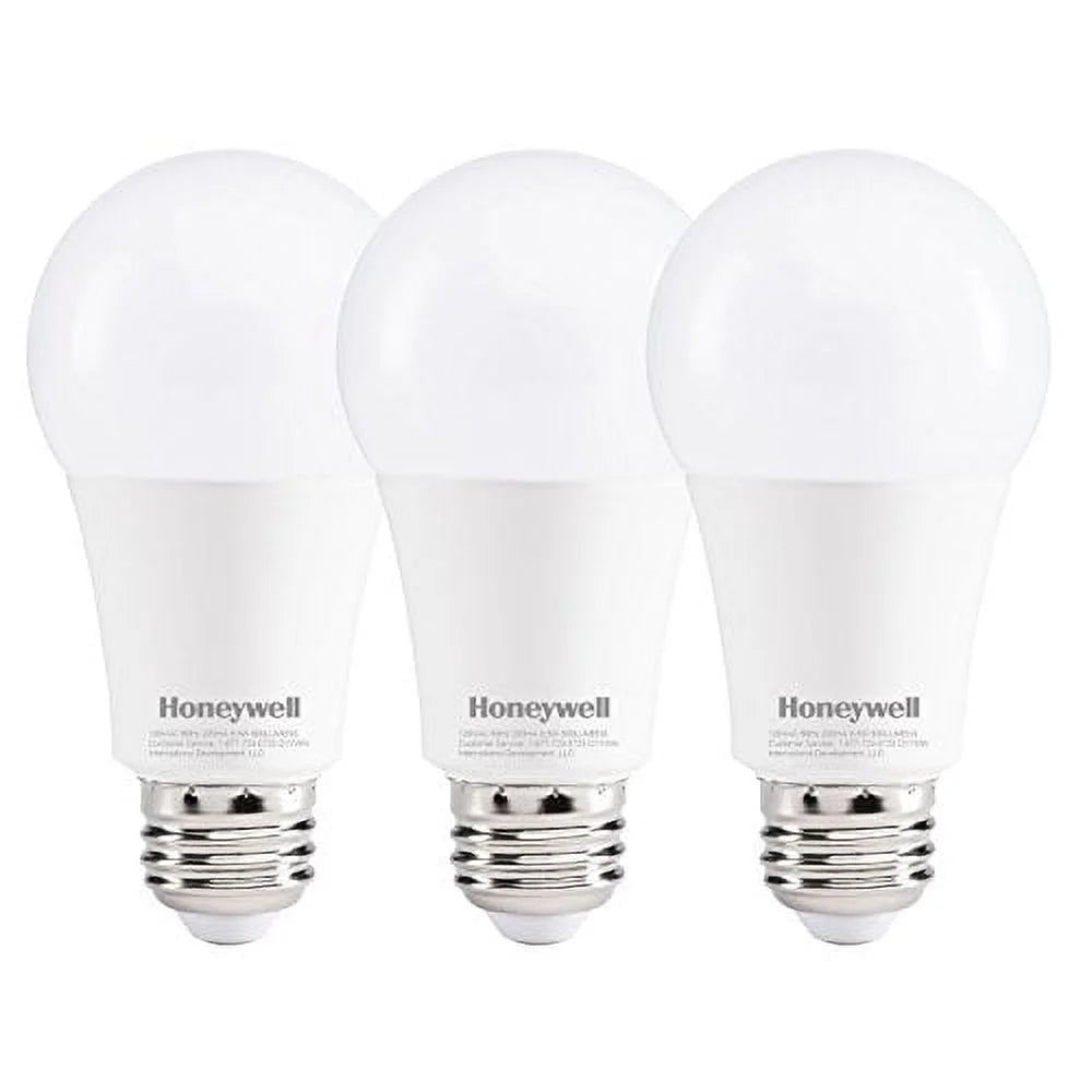 2 pack Honeywell A19 LED Dimmable Bulbs 60W Equivalent Soft White 3-Pack 800 Lumens NEW!