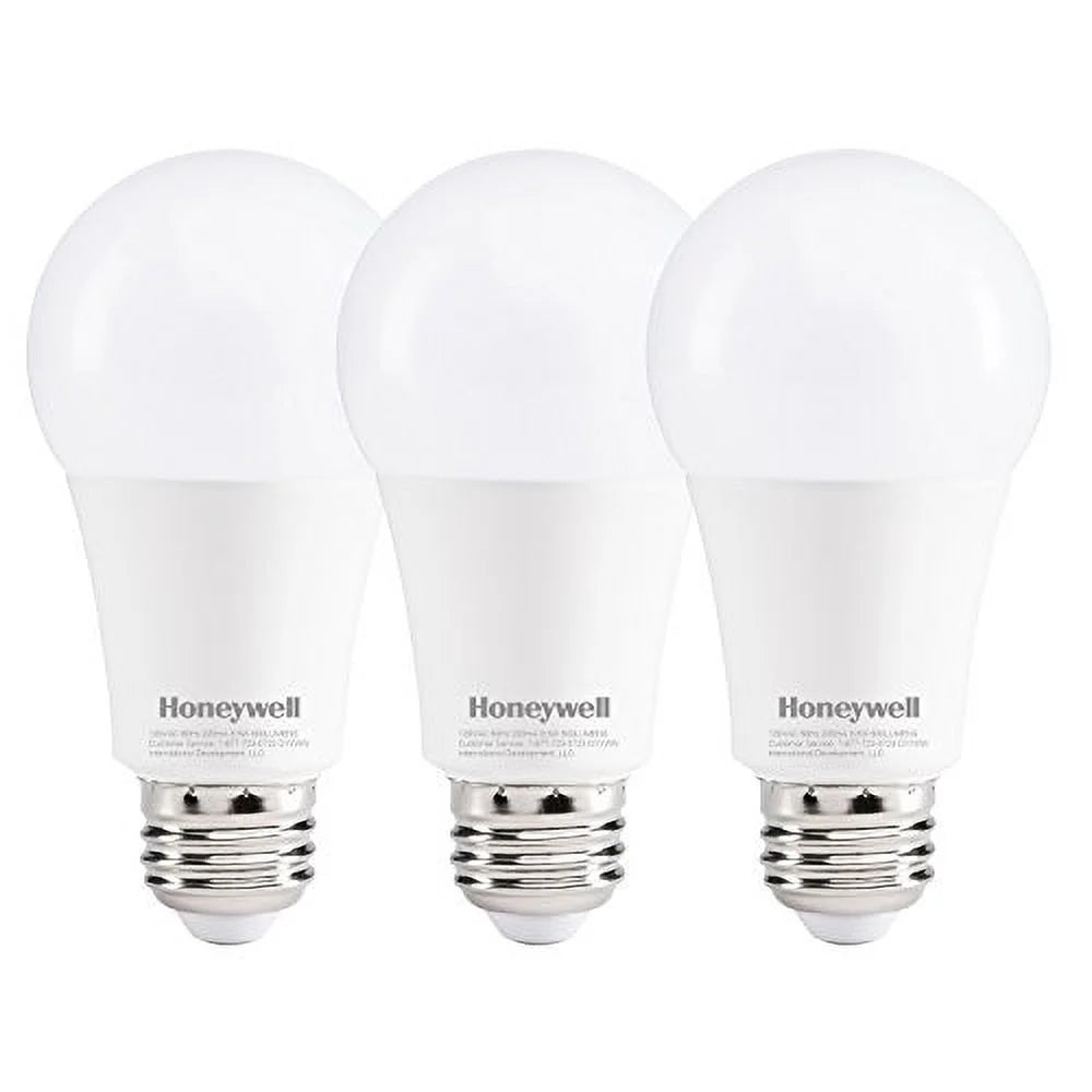 2 pack Honeywell A19 LED Dimmable Bulbs 60W Equivalent Soft White 3-Pack 800 Lumens NEW!