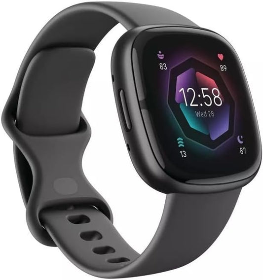 Fitbit Sense 2 Smartwatch - Advanced Health Tracker, Shadow Grey/Graphite - New!