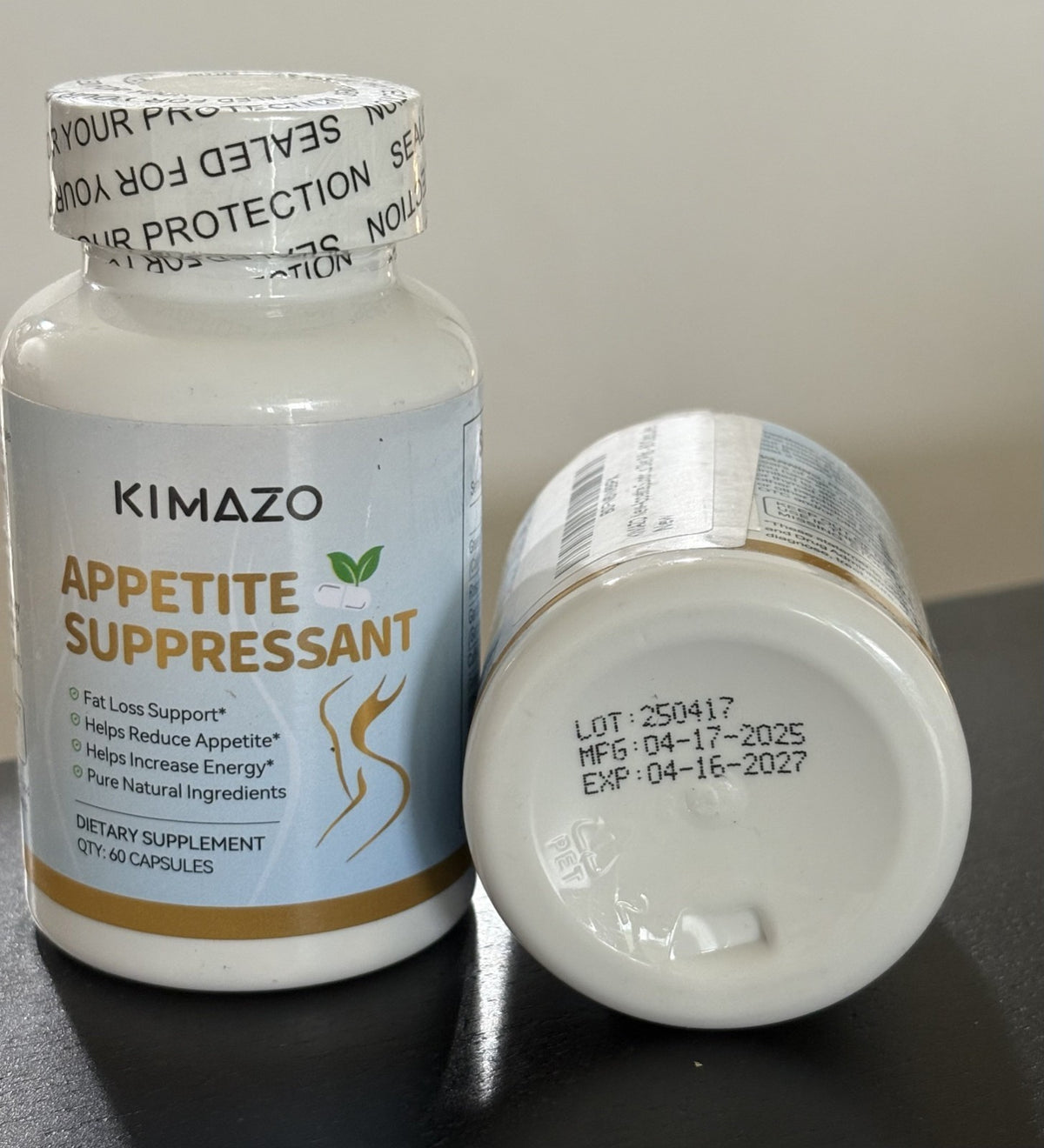 2 Bottles Kimazo Appetite Suppressant 120 Capsules Weight Management Supplement - NEW!