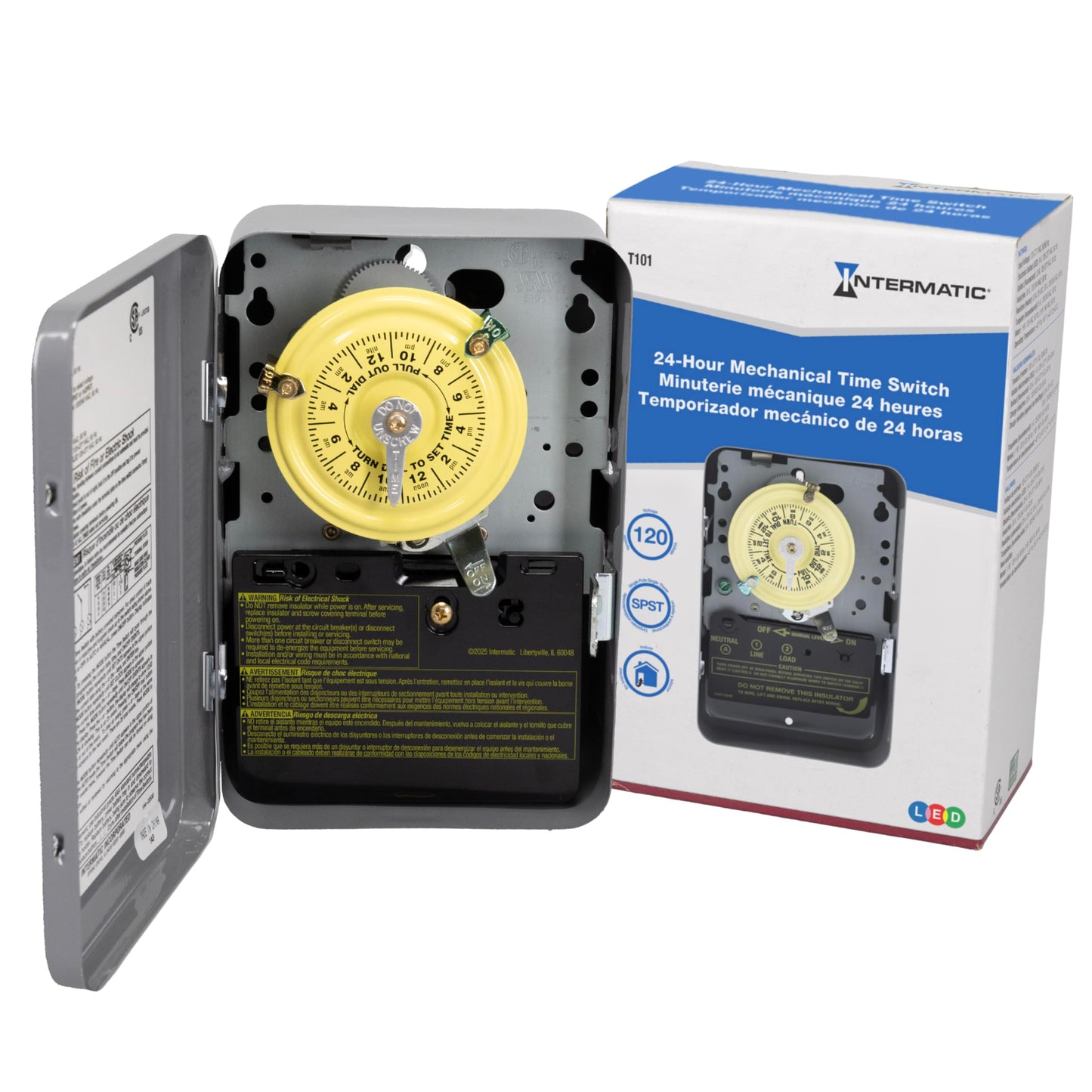 Intermatic T101 24-Hour Mechanical Time Switch - Reliable Control, Open Box!