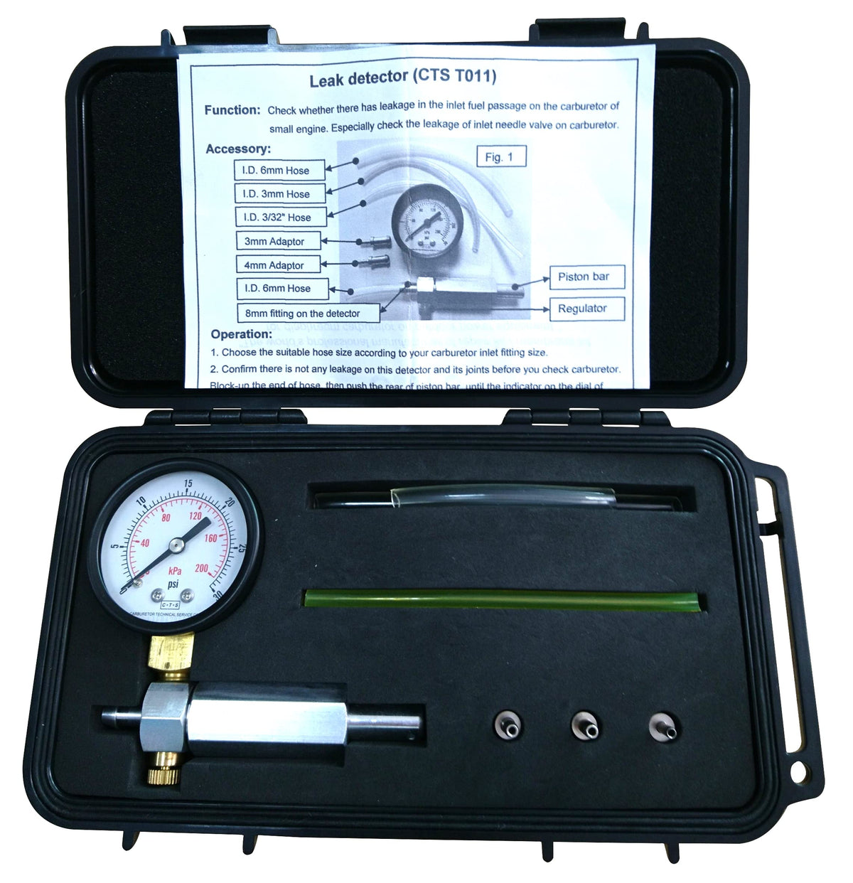 Carburetor Leak Detector Pressure Gauge Kit for Small Engine Carburetors - NEW!