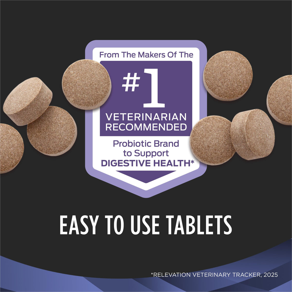 Purina Pro Plan FortiFlora Dog Probiotic Chewable Tablets 45 Count for Digestion - NEW!