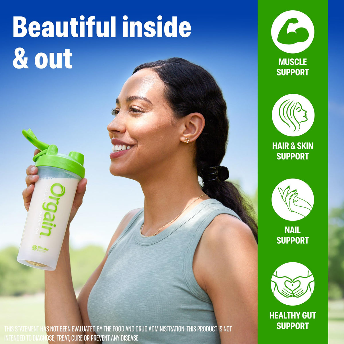 Orgain Organic Protein Powder with Collagen Vanilla Bean,1.6 lb, 25g Protein-exp01/27