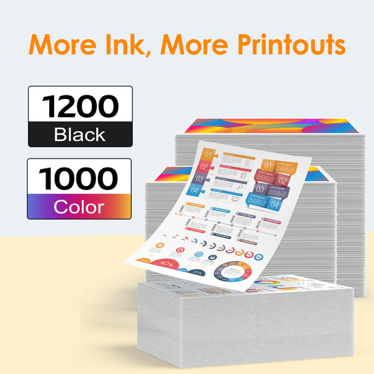 910XL Ink Cartridge Replacement for HP Printers, 4-Pack by PROSWIFT - NEW!