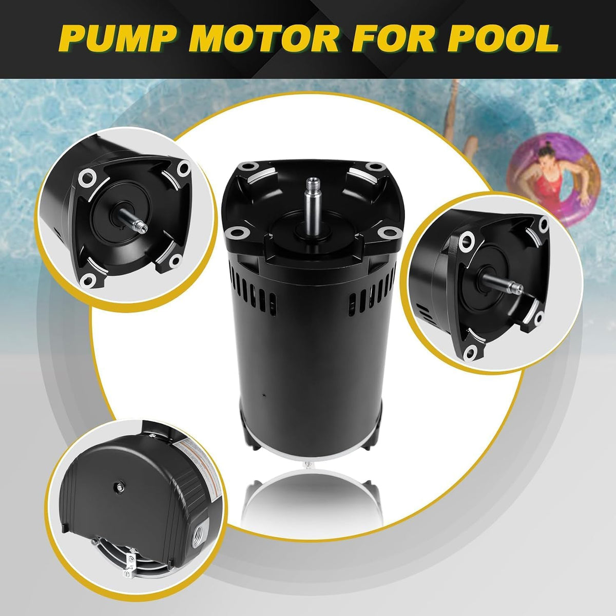 FOREBEN 2 HP Pool Pump Motor B2855 B855 230V for Pentair Sta-Rite Pumps - BRAND NEW!