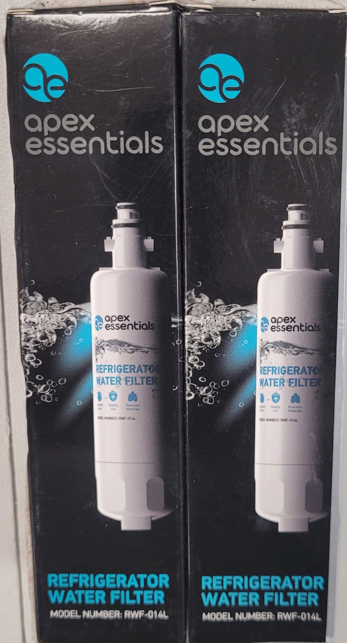 Apex Essentials RWF-014L Refrigerator Water Filter for LG LT700P, (2 Pack) New!