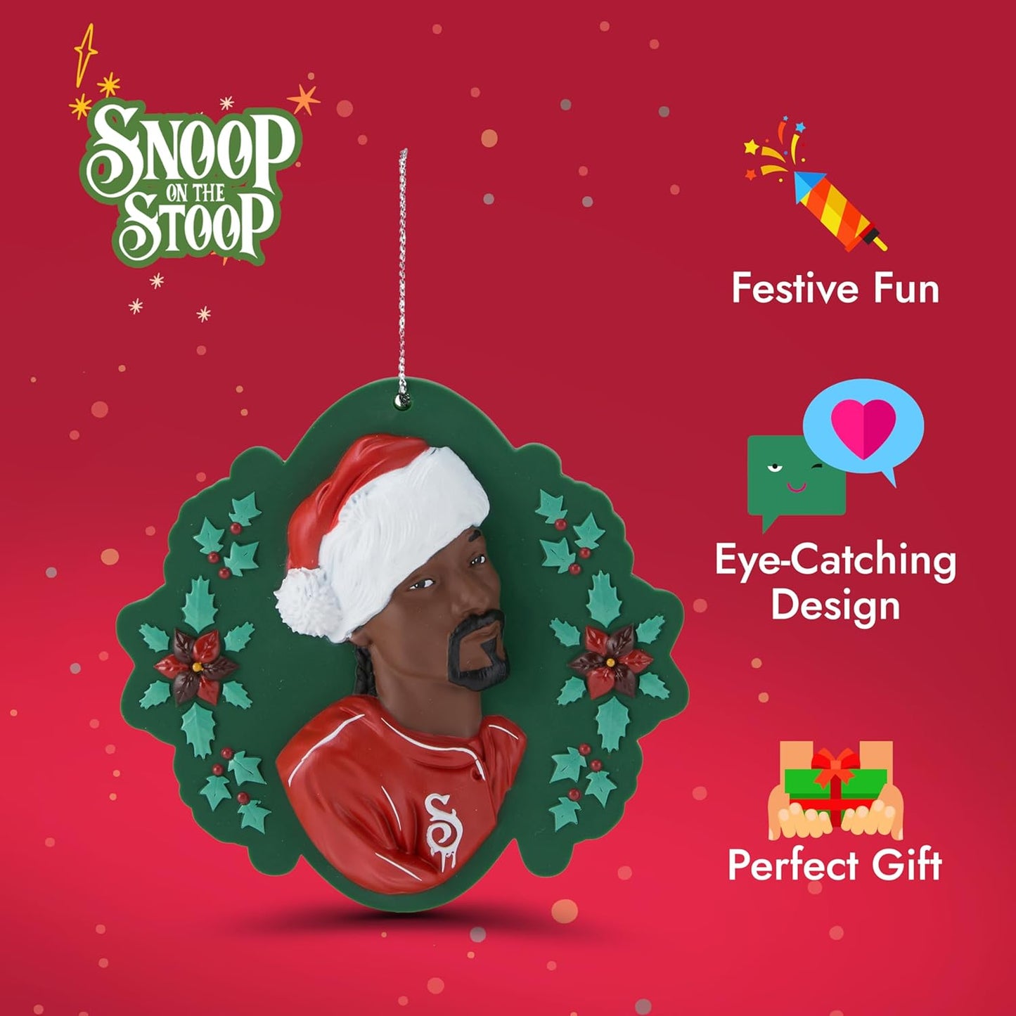 Snoop on the Stoop, Snoop Dogg Christmas Tree Ornament, New in Box