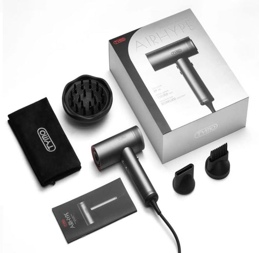 TYMO Airhype 1500W Hair Dryer with Diffuser, Ionic 4 Temps, 3 Speeds, New!