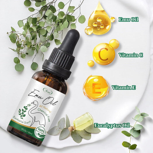 Urztul Emu Oil All Natural, All in One, Eucalyptus Scent, 1 oz, 3 Pack, New!
