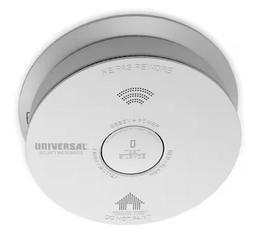 USI 3 in 1 Smoke, Fire & Carbon Mono Alarm w/ Voice, 2 Pack, (USI/SMCO/10YR/V/2)