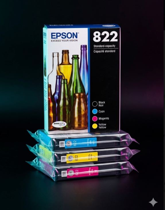 Epson 822 Genuine Ink Cartridge Set CMYK C13T05V623 for Inkjet Printers - NEW!