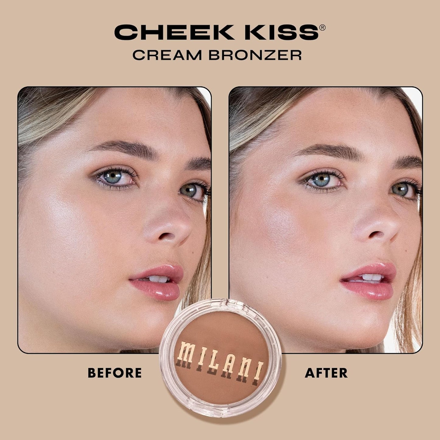 Milani Cheek Kiss Cream Bronzer (Various Colors) - 2 Pack