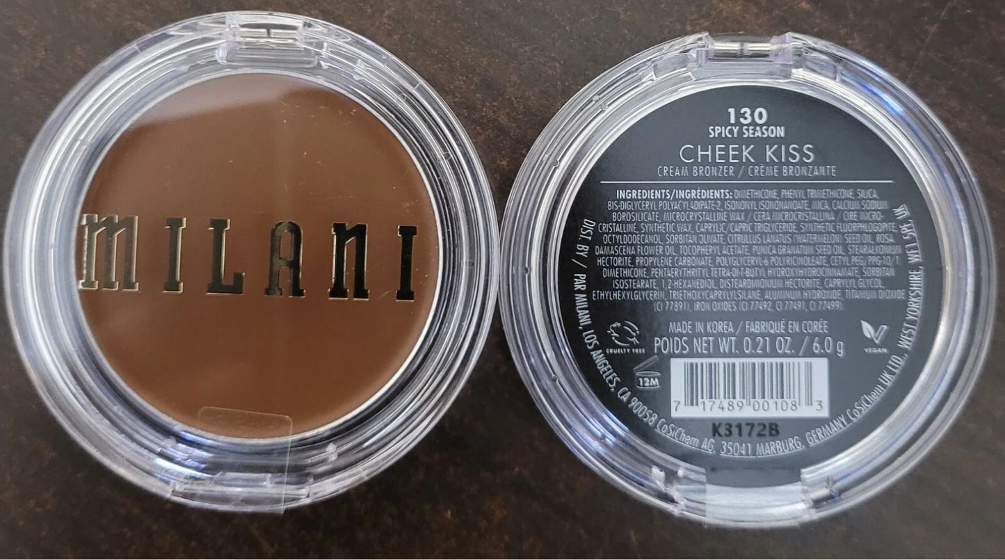 Milani Cheek Kiss Cream Bronzer (Various Colors) - 2 Pack