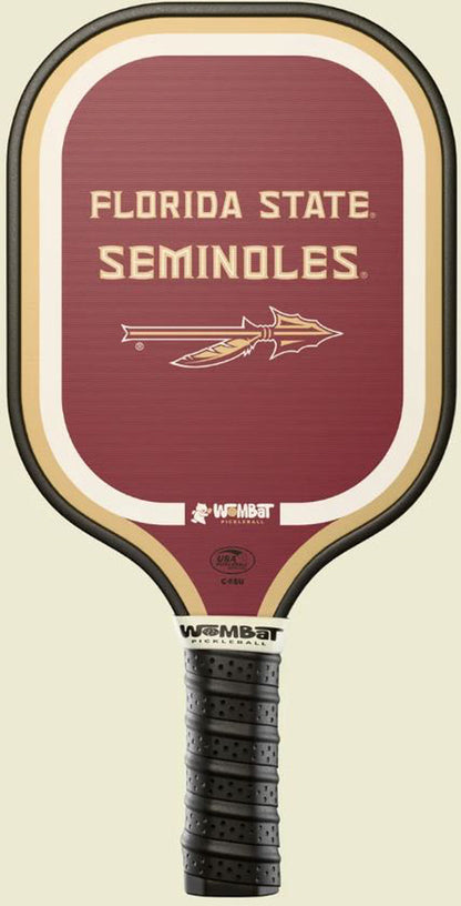 Wombat Pickleball Paddle / Racquet, Pick Your College Team, USAPA Approved, New!