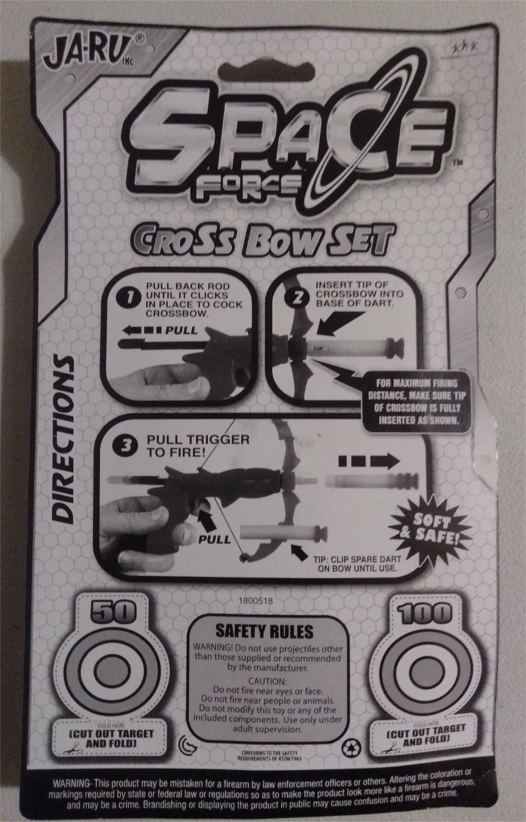 Space Force Cross Bow Set / JA-RU /  2 Packs, 2 Bows / Includes 2 Darts - New!