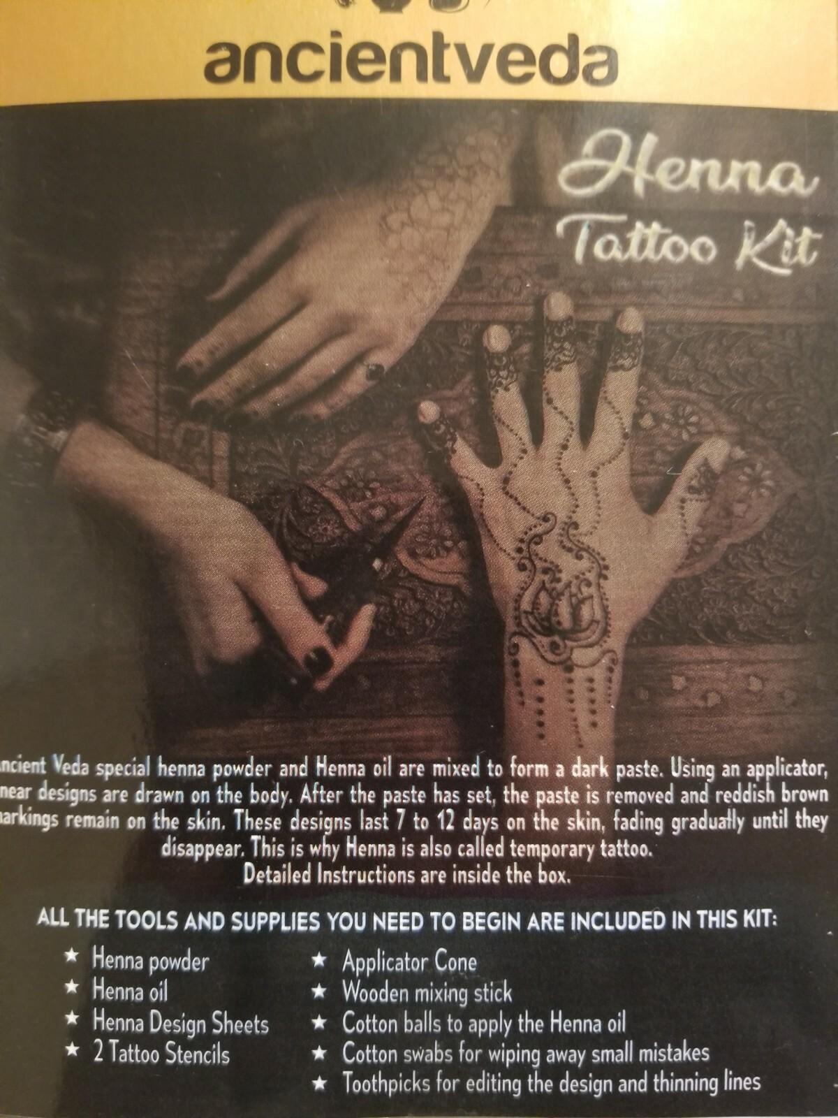 Henna Tattoo Kit Natural Body Painting - Complete Kit - NIB - Free Shipping!