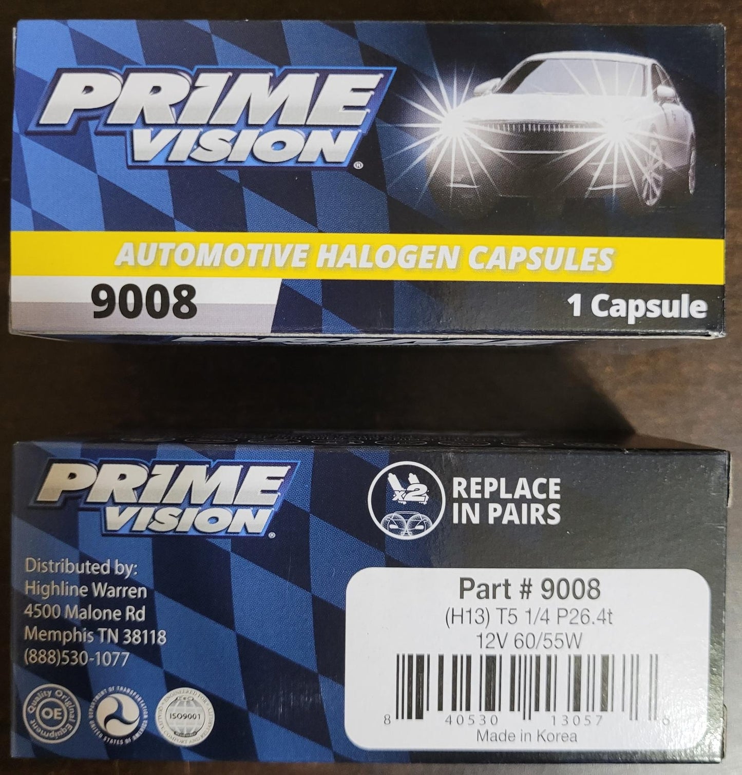 Highline Warren Prime Vision Halogen Bulb (9008) - (2 Pack) - Free Ship!