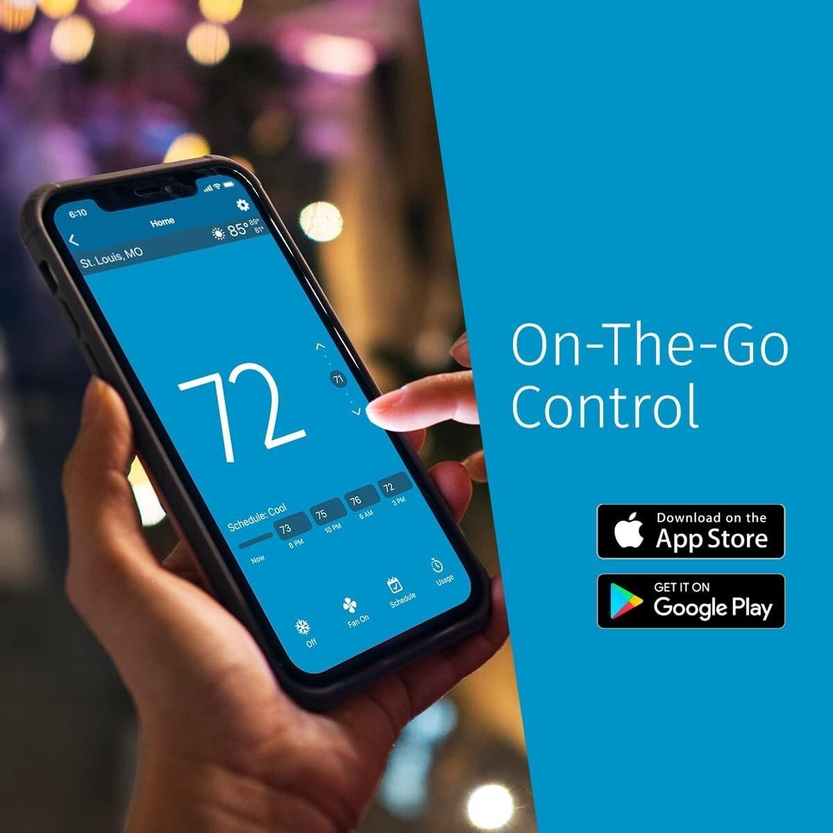 Emerson Sensi Touch Wi-Fi Smart Thermostat - White (ST55U), New (Open Box)