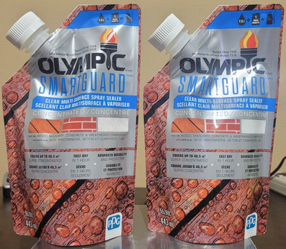 Olympic Smartguard Clear Spray Sealer Concentrate, (2 Pack, 30 oz) - Free Ship!