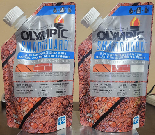Olympic Smartguard Clear Spray Sealer Concentrate, (2 Pack, 30 oz) - Free Ship!