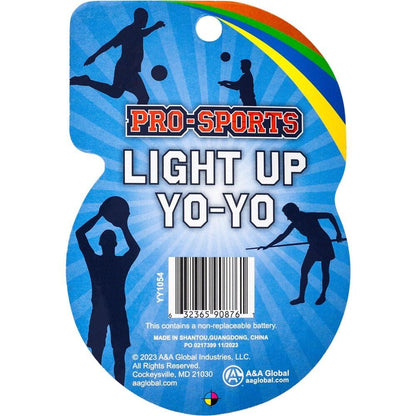 Global Industries Pro Sport Light Up Yoyo, Brand New (sealed) - 4 Pack