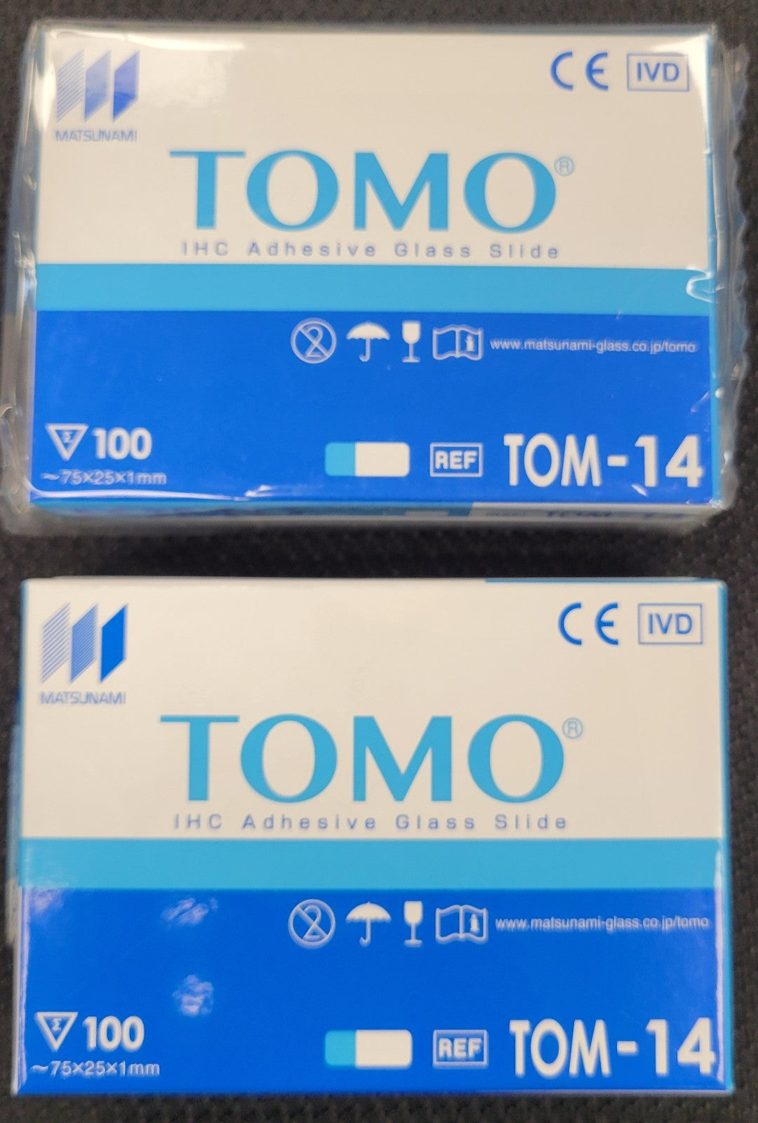 Tomo IHC Adhesive Glass Slide Tom-14 (2 Pack - 200 Slides) - New - Free Ship!