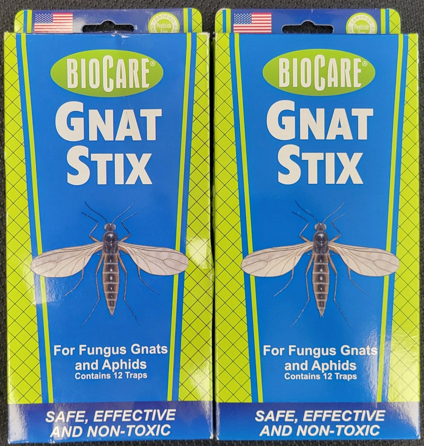 BioCare Gnat Stix Insect Traps for Gnats & Aphids,  12 Traps ea, New, Free Ship!