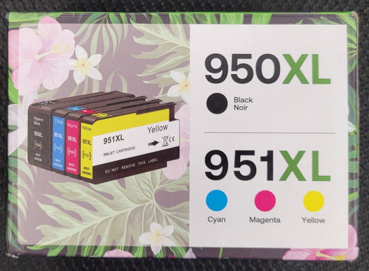 HP 950XL / 951XL Color  Cartridges Combo Pack, (Sealed) Exp. 08/26 - Free Ship!