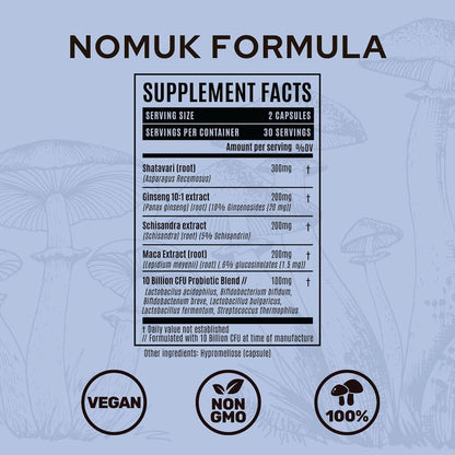 Nomuk Women Hormone Balance + Probiotics, 60 capsules, Exp. 1/26