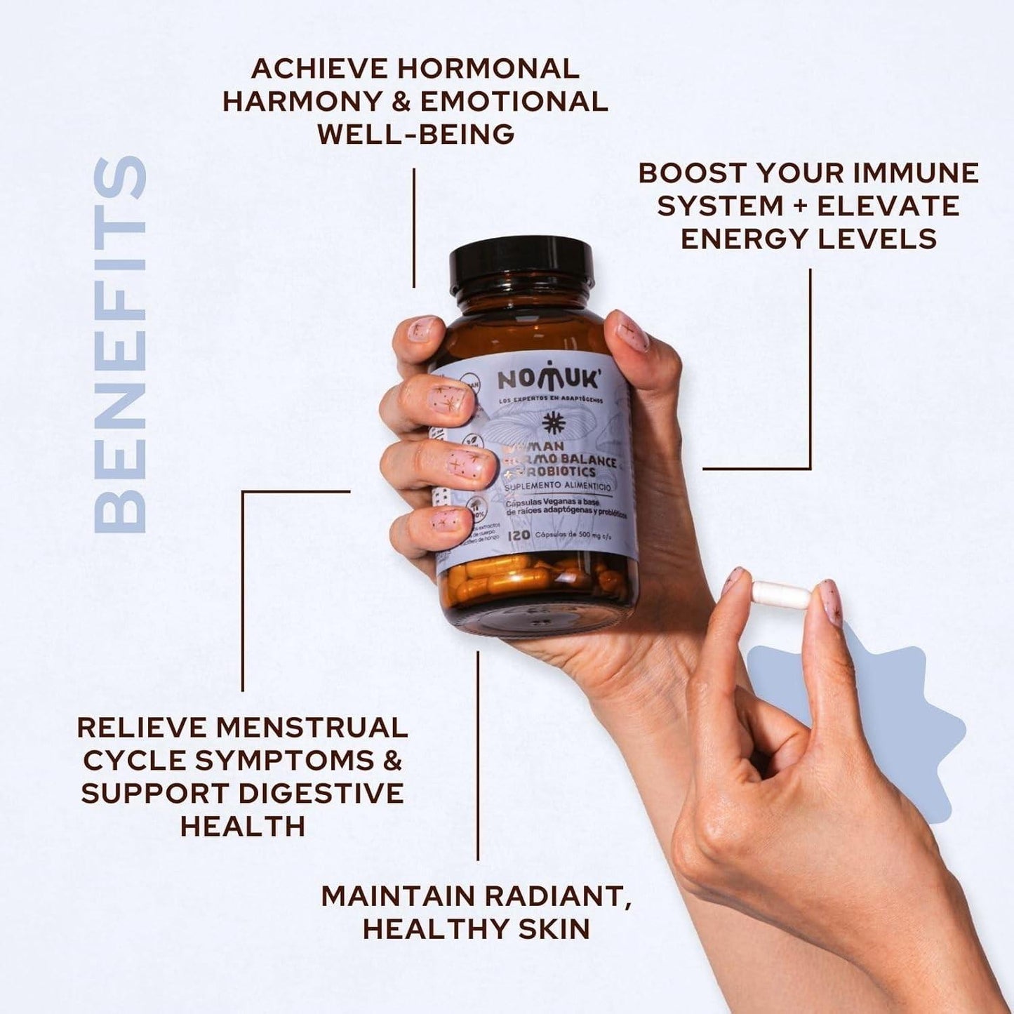 Nomuk Women Hormone Balance + Probiotics, 60 capsules, Exp. 1/26