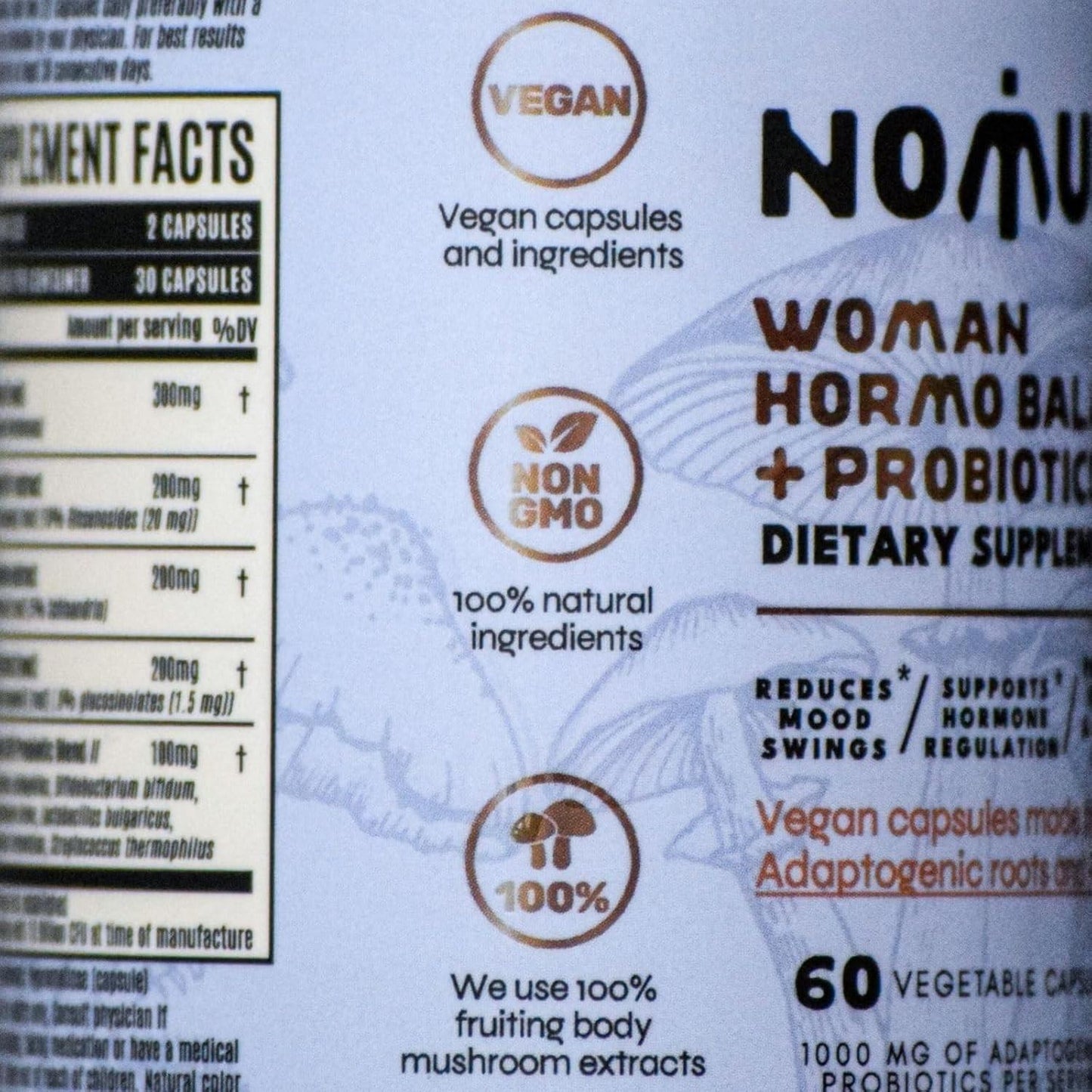 Nomuk Women Hormone Balance + Probiotics, 60 capsules, Exp. 1/26