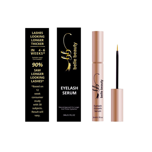 Belle Beauty Eyelash Growth Serum, 3ml / .1 fl oz - Free Shipping! - Exp. 10/27