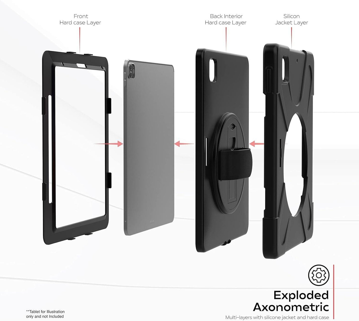 CTA Protective case w/built in 360 degree Kickstand, for iPad Pro 11 - Free Ship